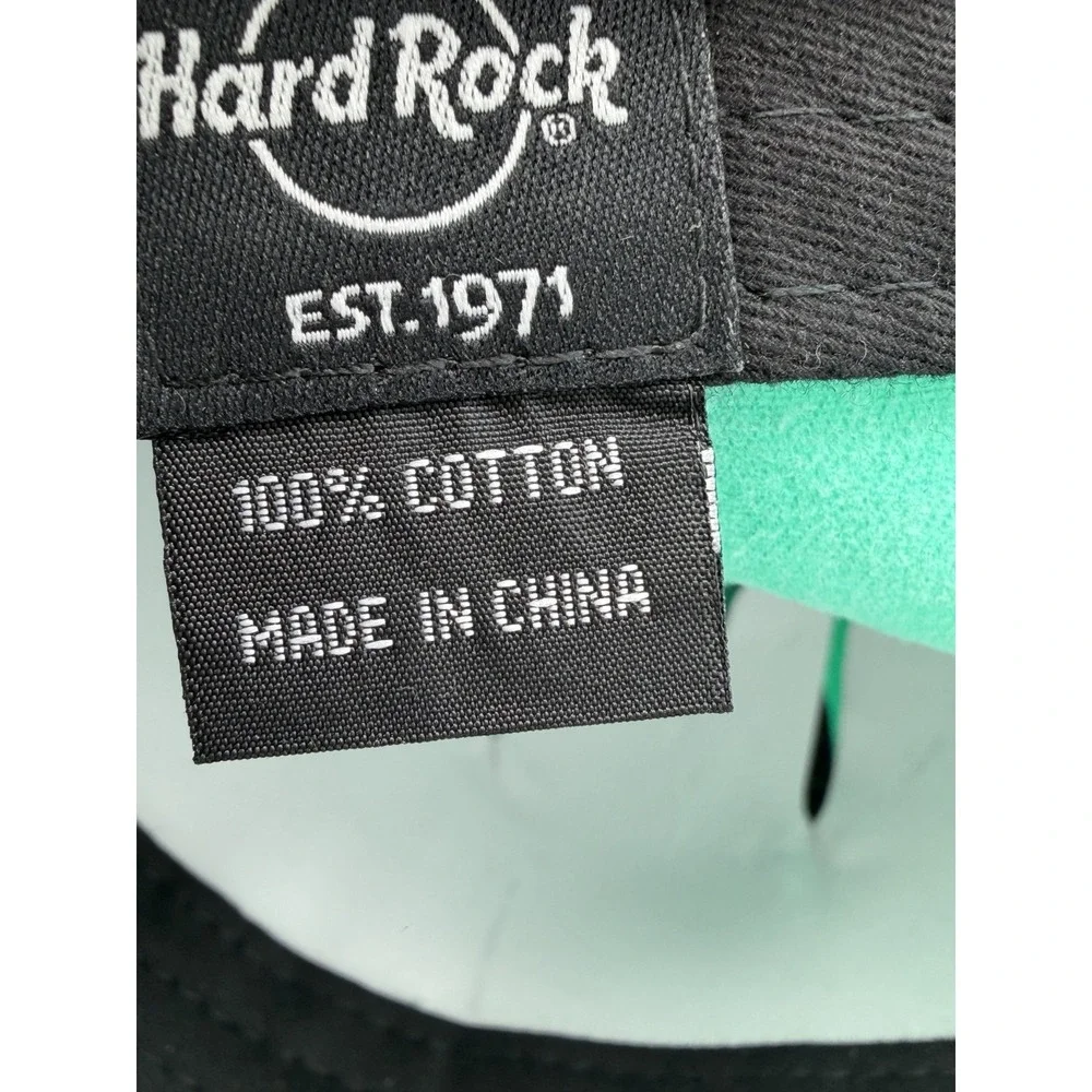 Hard Rock Cafe Nassau Bahamas Teal Acid Washed Hat Cap Adjustable NWT Unworn